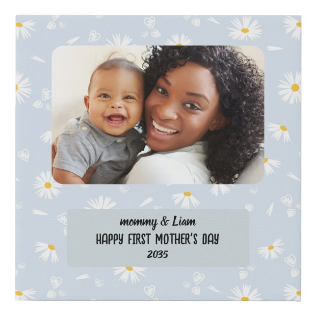 pretty costum photo Faux Wrapped Canvas Print (Front)