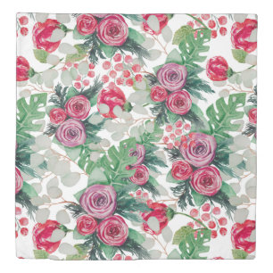 Pretty Country Garden Rose Pattern Duvet Cover