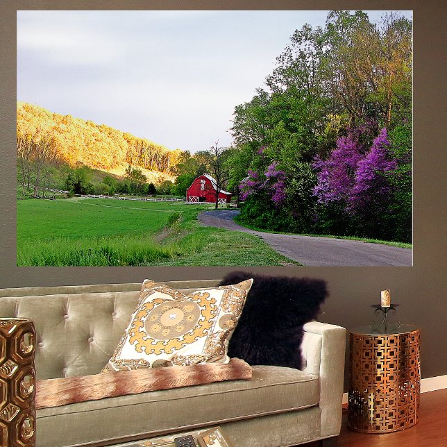 Pretty Country Redbud Spring Acrylic Wall Art (Creator Uploaded)