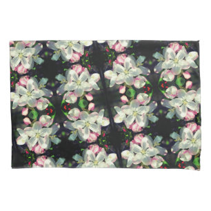 Pretty Crabapple Spring Flower Blossoms Close Up Pillow Case