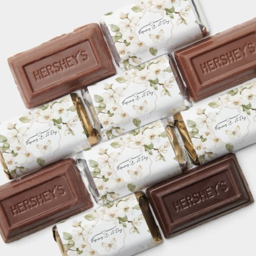 Pretty Cream Flowering Tree Butterfly Wedding Hershey's Miniatures
