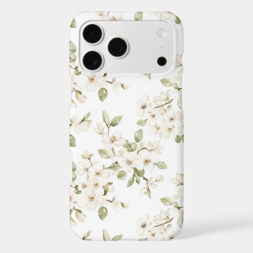 Pretty Cream Flowering Tree  iPhone 17 Pro Max Case