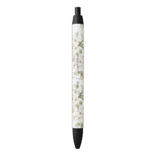 Pretty Cream Flowering Tree Pen