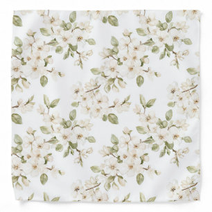 Pretty Cream Flowering Tree Wedding Bandana