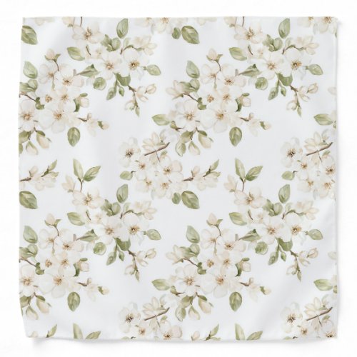 Pretty Cream Flowering Tree Wedding Bandana