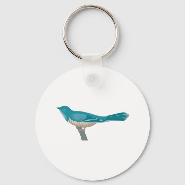 pretty cuckoo bird keychain (Front)