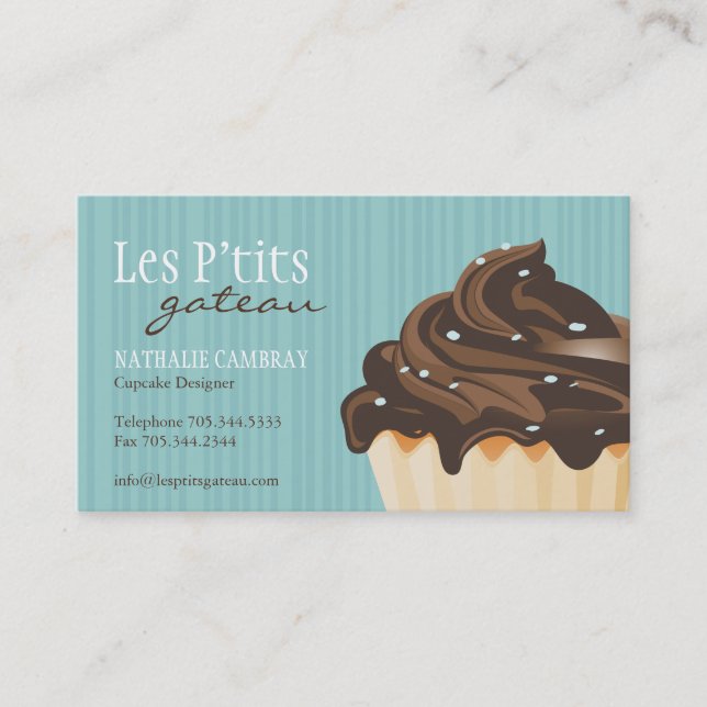 Pretty Cupcake Business Card (Front)