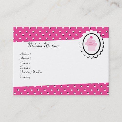 Pretty Cupcake Business Card Templates
