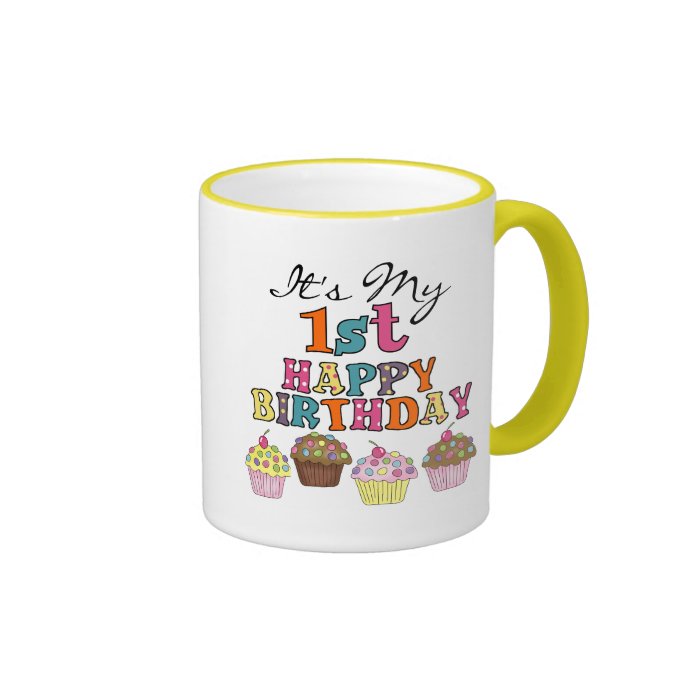 Pretty Cupcakes 1st Birthday Tshirts and Gifts Coffee Mug