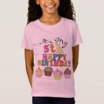 Pretty Cupcakes 5th Birthday Tshirts And Gifts at Zazzle