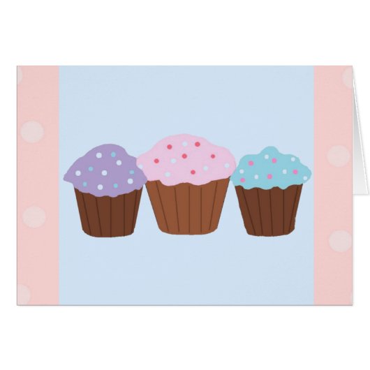 Pretty Cupcakes Cards (Front Horizontal)