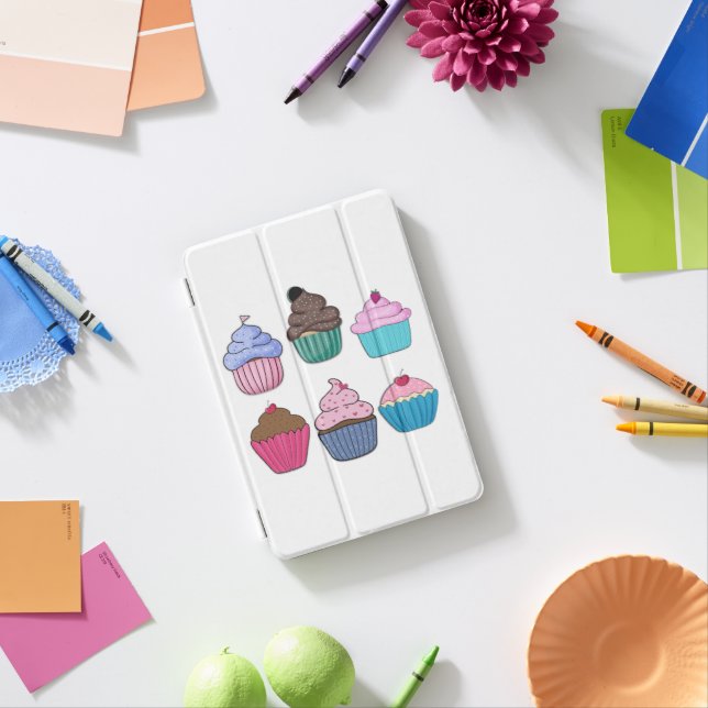 Pretty Cupcakes iPad Mini Cover (In Situ)
