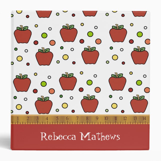 Pretty Custom Teacher's Class Planner Binder (Front)