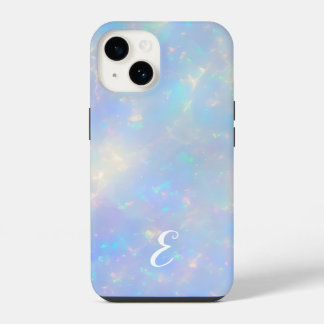 Pretty Customizable Faux Opal Gemstone iPhone 14 Case