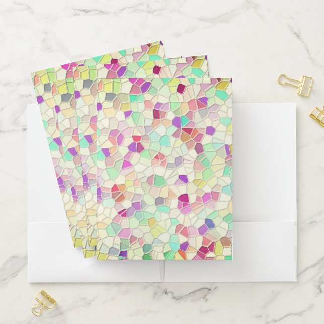 Pretty Cut Glass 2 Pocket Folder (In Situ)