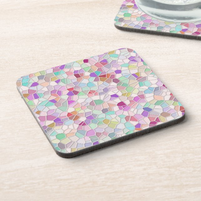 Pretty Cut Glass  Beverage Coaster (Left Side)