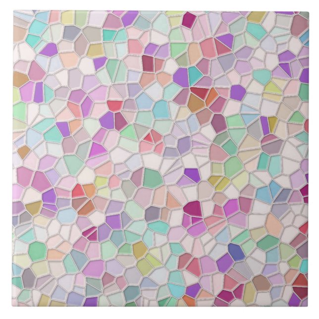 Pretty Cut Glass  Ceramic Tile (Front)