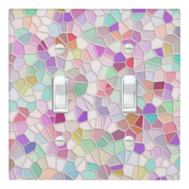 Pretty Cut Glass  Light Switch Cover (In Situ)