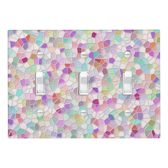 Pretty Cut Glass  Light Switch Cover (In Situ)