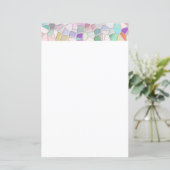 Pretty Cut Glass Notepad White (Standing Front)