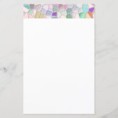 Pretty Cut Glass Notepad White (Front)