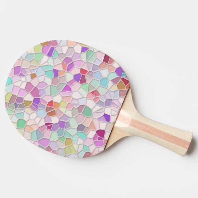 Pretty Cut Glass Ping Pong Paddle (Side)