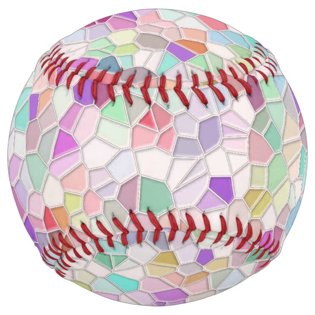 Pretty Cut Glass Softball (Front)