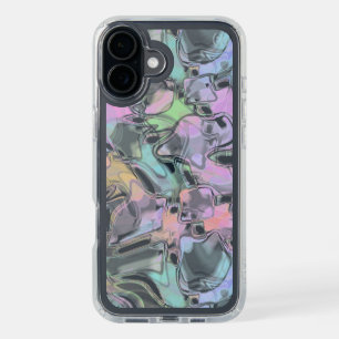 Pretty Cute Colorful Funky Swirls Art Pattern iPhone 16 Plus Case