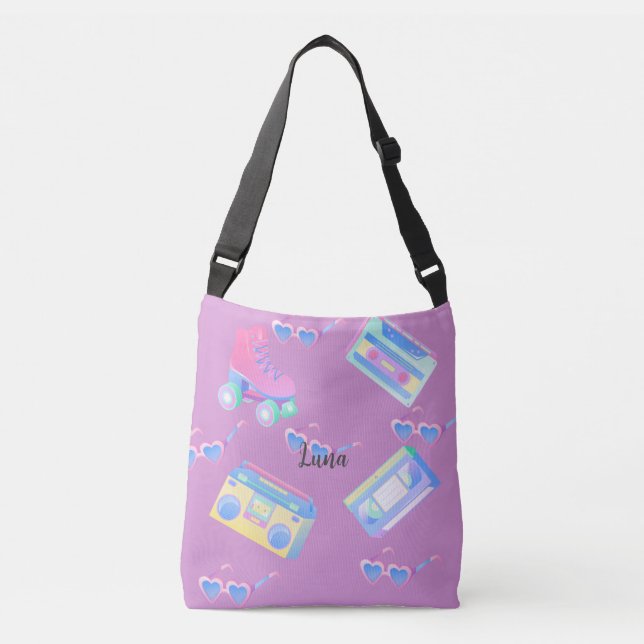 Pretty Cute Fun Retro 90’s Inspired Crossbody Bag (Front)