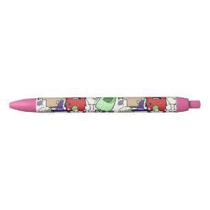 Pretty cute Ghost cartoon artwork red pink kids Pen