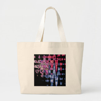 Pretty Cute Purple, Ash Gray, and Black Watercolor Large Tote Bag