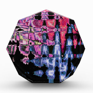 Pretty Cute Purple Ash Gray and Black Watercolors Acrylic Award