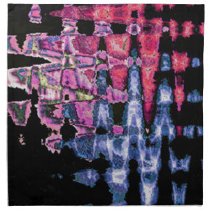 Pretty Cute Purple Ash Gray and Black Watercolors Cloth Napkin