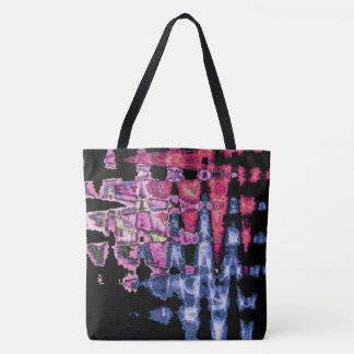Pretty Cute Purple Ash Gray and Black Watercolors Tote Bag