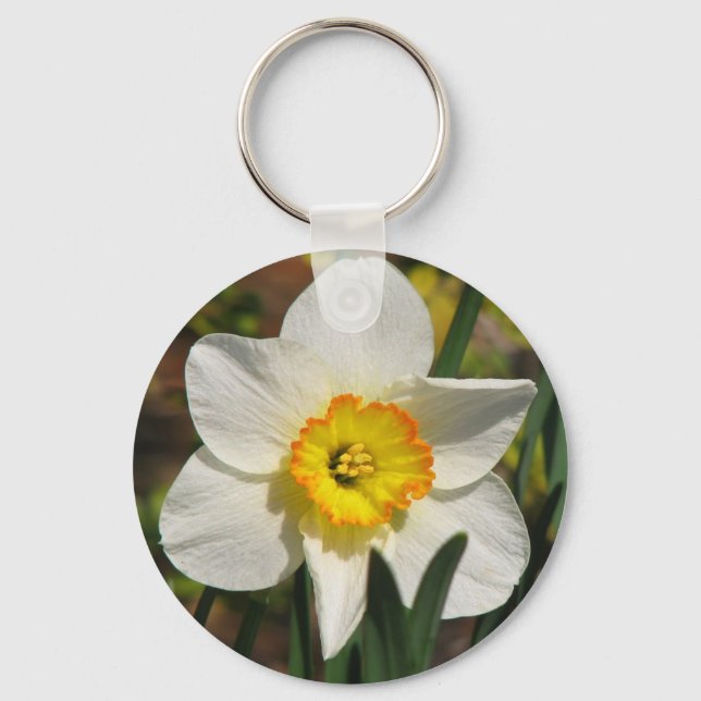 Pretty Daffodil Keychain (Front)