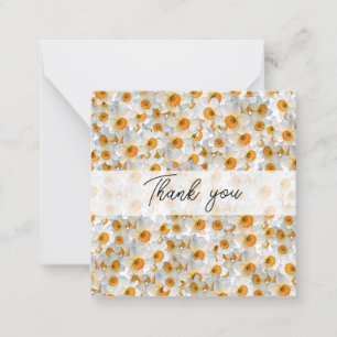 Pretty Daffodil Thank You Note Card