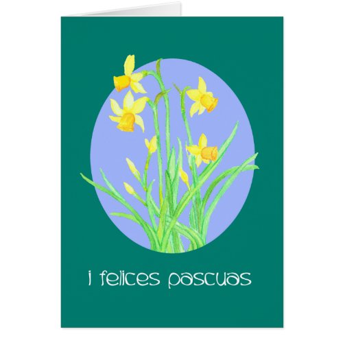 Pretty Daffodils Spanish Language Easter