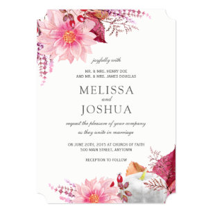 Dahlia Wedding Invitations 4