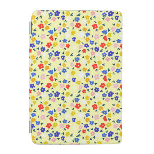 Pretty Dainty Cute Floral on Pastel Yellow iPad Mini Cover