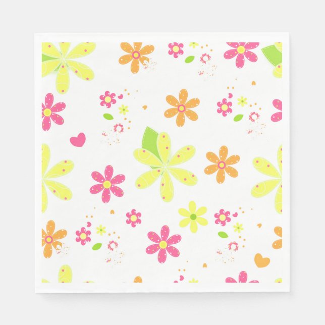 Pretty Daisies Napkins (Front)
