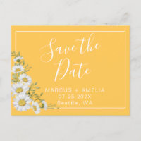 Pretty Daisies Save the Date QR Code