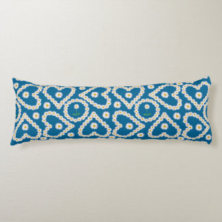 Pretty Daisy Chains on Blue, Custom Body Pillow