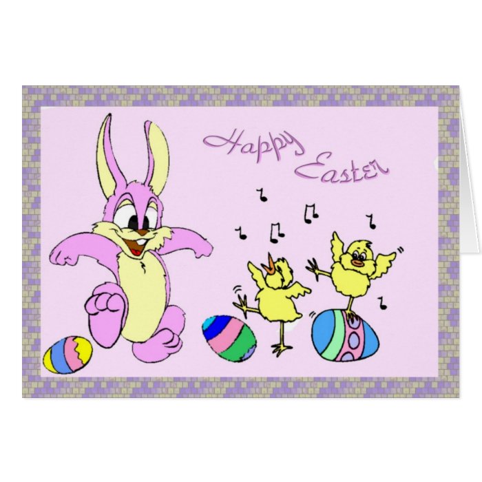 Pretty Dancers Easter Card