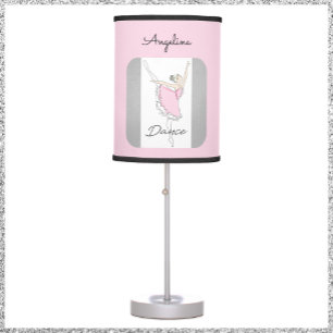 Pretty Dancing Ballerina in Pink Tutu Table Lamp