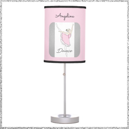 Pretty Dancing Ballerina in Pink Tutu Table Lamp