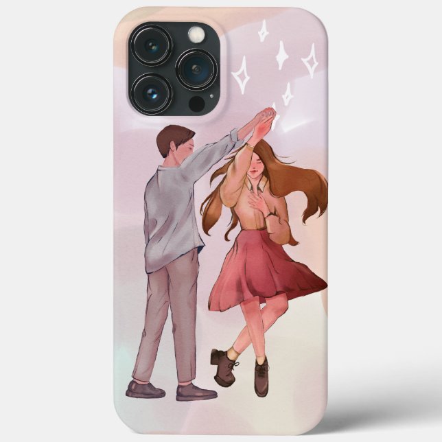 Pretty Dancing Couple Romance Phone Case (Back)