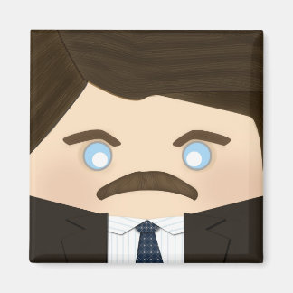 Pretty, Dark Haired Women and Breakfast Food Magnet