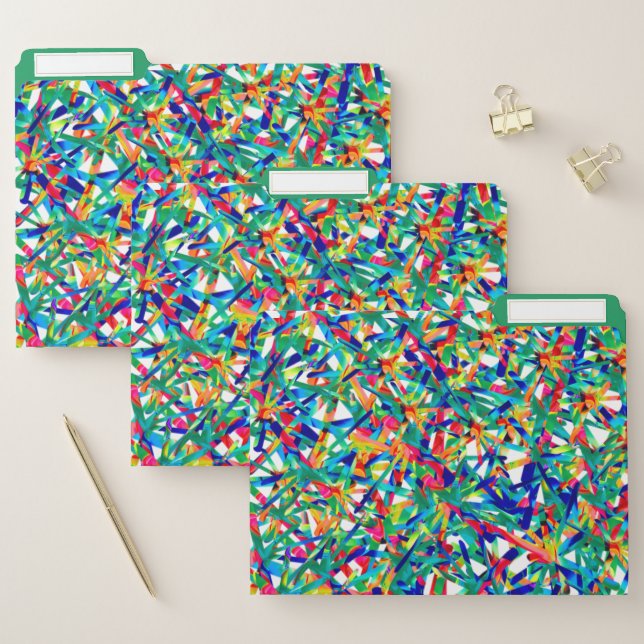 Pretty Decorative Geometric Pattern Design  File Folder (Set)