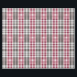 Pretty Deep Pink and Gray Fun Plaid Wrapping Paper<br><div class="desc">Give your recipients your best. Use this lovely, sophisticated plaid, high-quality gift wrap with a grid back for easy cutting. You'll appreciate the ease of use and your recipients will love its elegant beauty. Good for all occasions and holidays, very versatile. Thanks for looking we appreciate your business here at...</div>