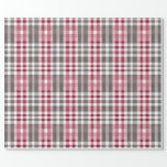 Pretty Deep Pink and Gray Fun Plaid Wrapping Paper<br><div class="desc">Give your recipients your best. Use this lovely, sophisticated plaid, high-quality gift wrap with a grid back for easy cutting. You'll appreciate the ease of use and your recipients will love its elegant beauty. Good for all occasions and holidays, very versatile. Thanks for looking we appreciate your business here at...</div>